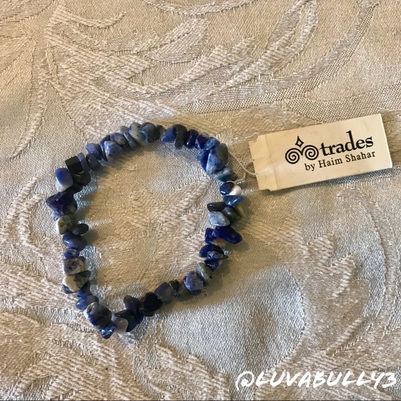 NWT Trades Sodalite Stretch Bracelet - Picture 3 of 6